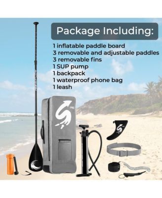 Rising Flow Inflatable Stand-Up Paddle-Board With Accessories, Wood Design