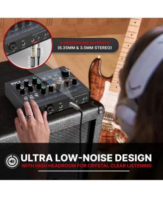Professional USB Audio Interface with MIC/LINE, Guitar, AUX, and RCA Inputs