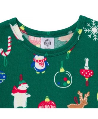 Baby Girls Holiday Family Pajamas Neutral Two Piece Pajamas