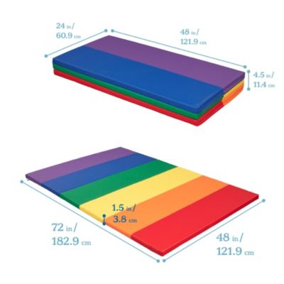 SoftZone 6-Section Rainbow Runway Activity Mat, Assorted