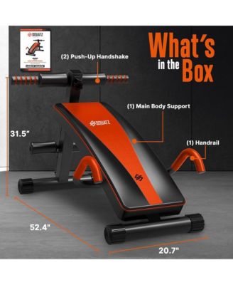 Supine Board with Handrail, Multifunctional Abdominal Retractor for Sit-Up Fitness