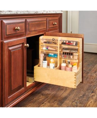 30" Wood Vanity Base Cabinet Organizer w/ Soft-close, 441-15VSBSC-1