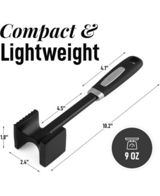 Metal Meat Tenderizer Hammer with Comfort-Grip Handle