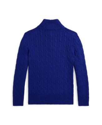 Polo Ralph Lauren Big Boys Cable-Knit Cotton Quarter-Zip