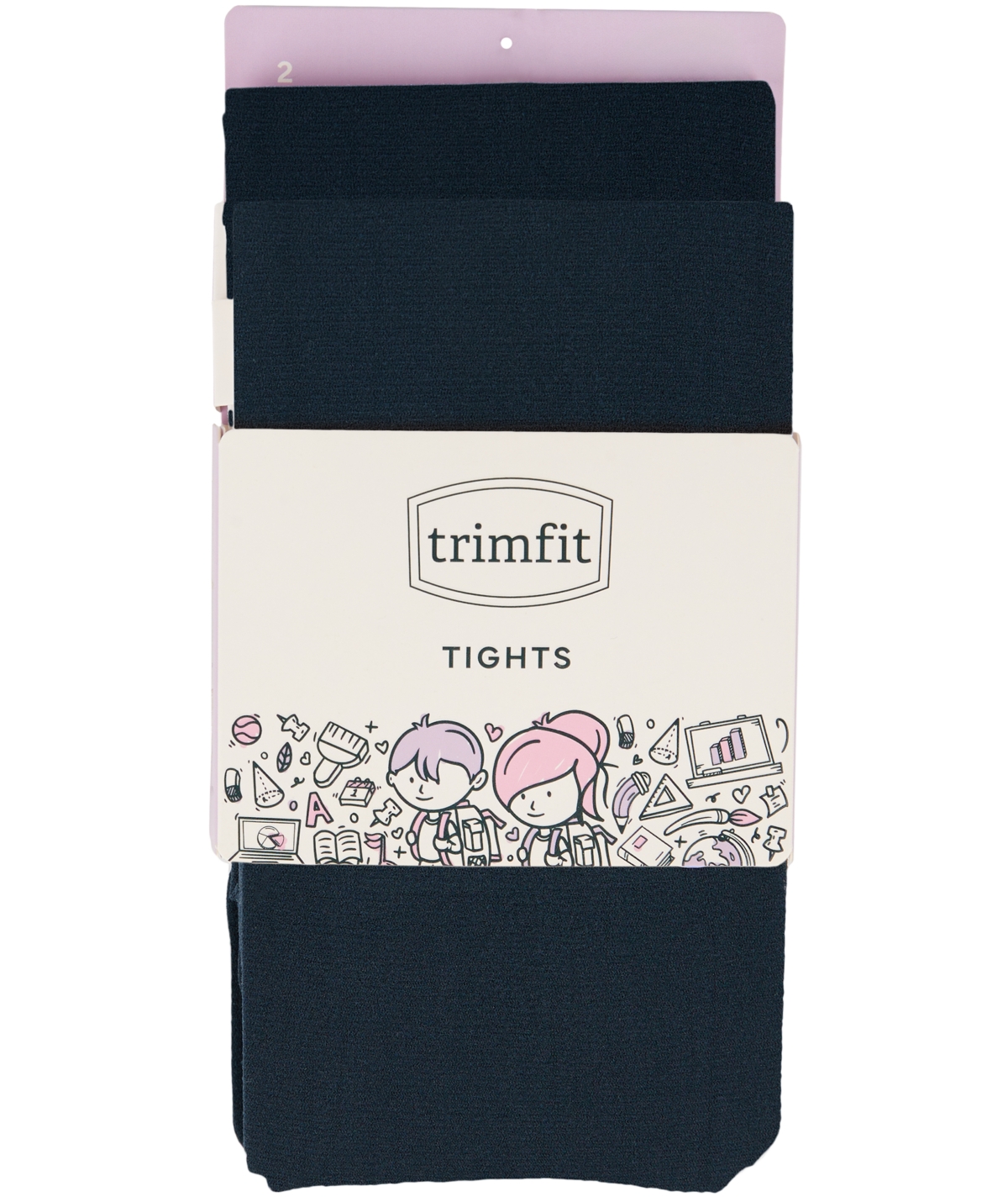 Trimfit 2-Pk. Opaque Footed Tights, Little Girls & Big Girls