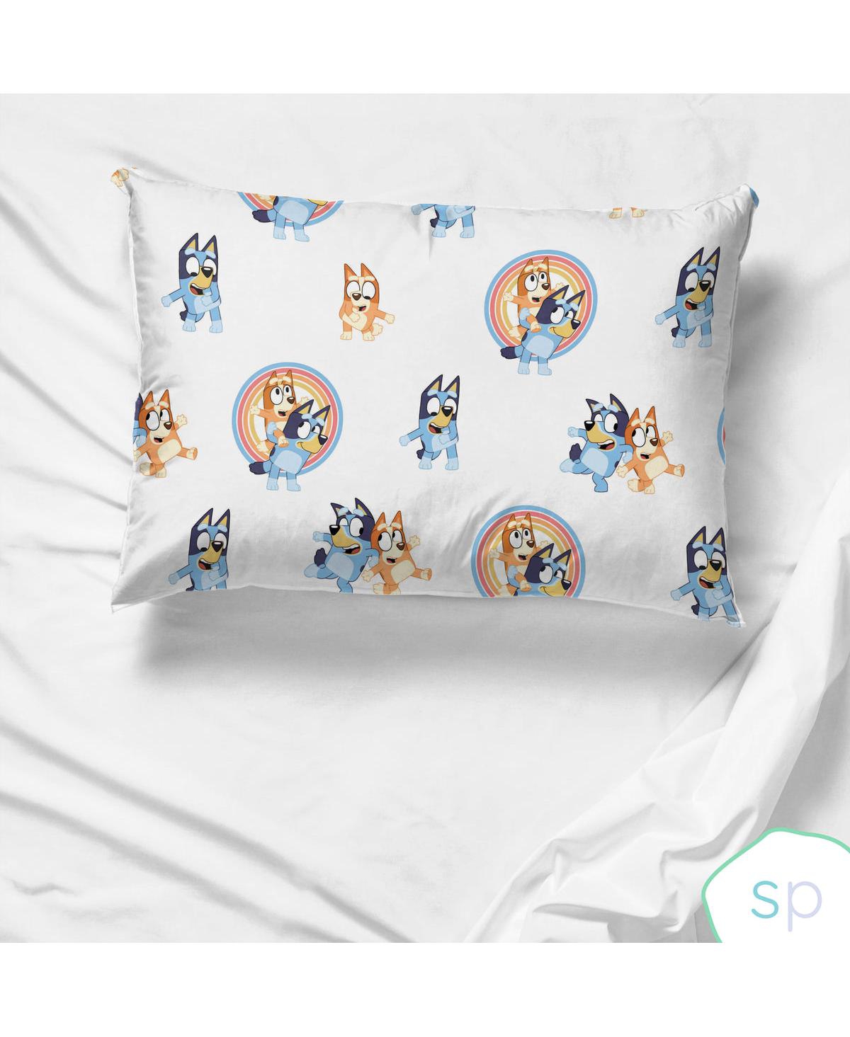 Saturday Park Bluey Rainbow in the Clouds 100% Organic 2 Pack Cotton