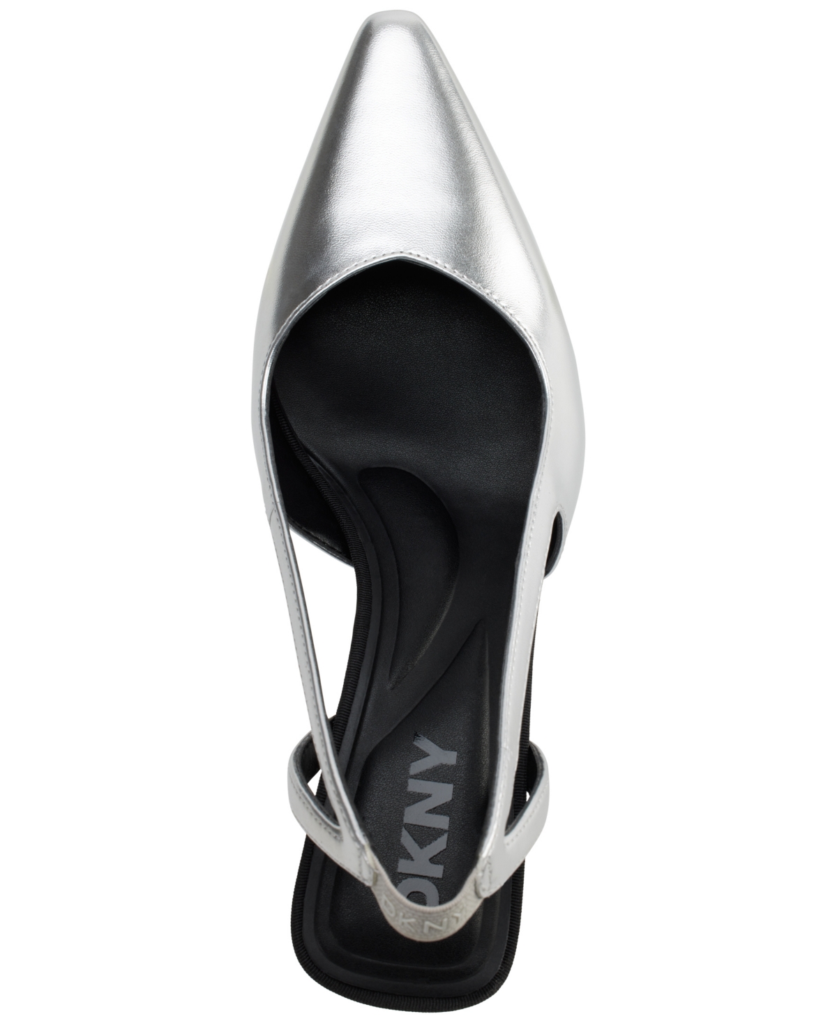 Dkny Carson Pointed Toe Slingback Pump In Silver