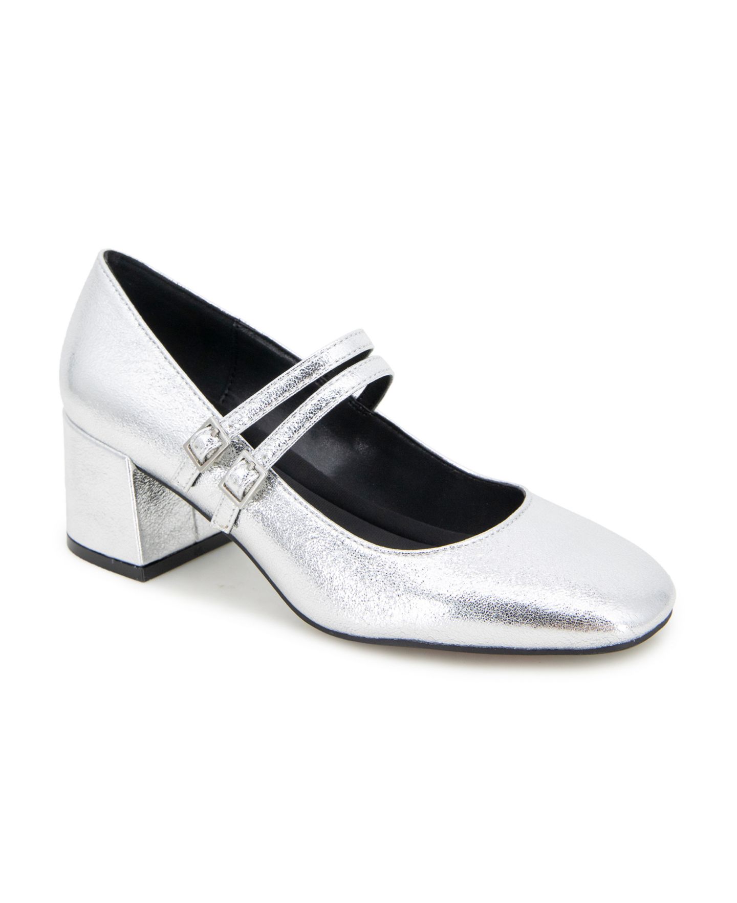Женские туфли Kenneth Cole Reaction Leeann Mary Jane Pumps, цвет: Серебряный — фото 1