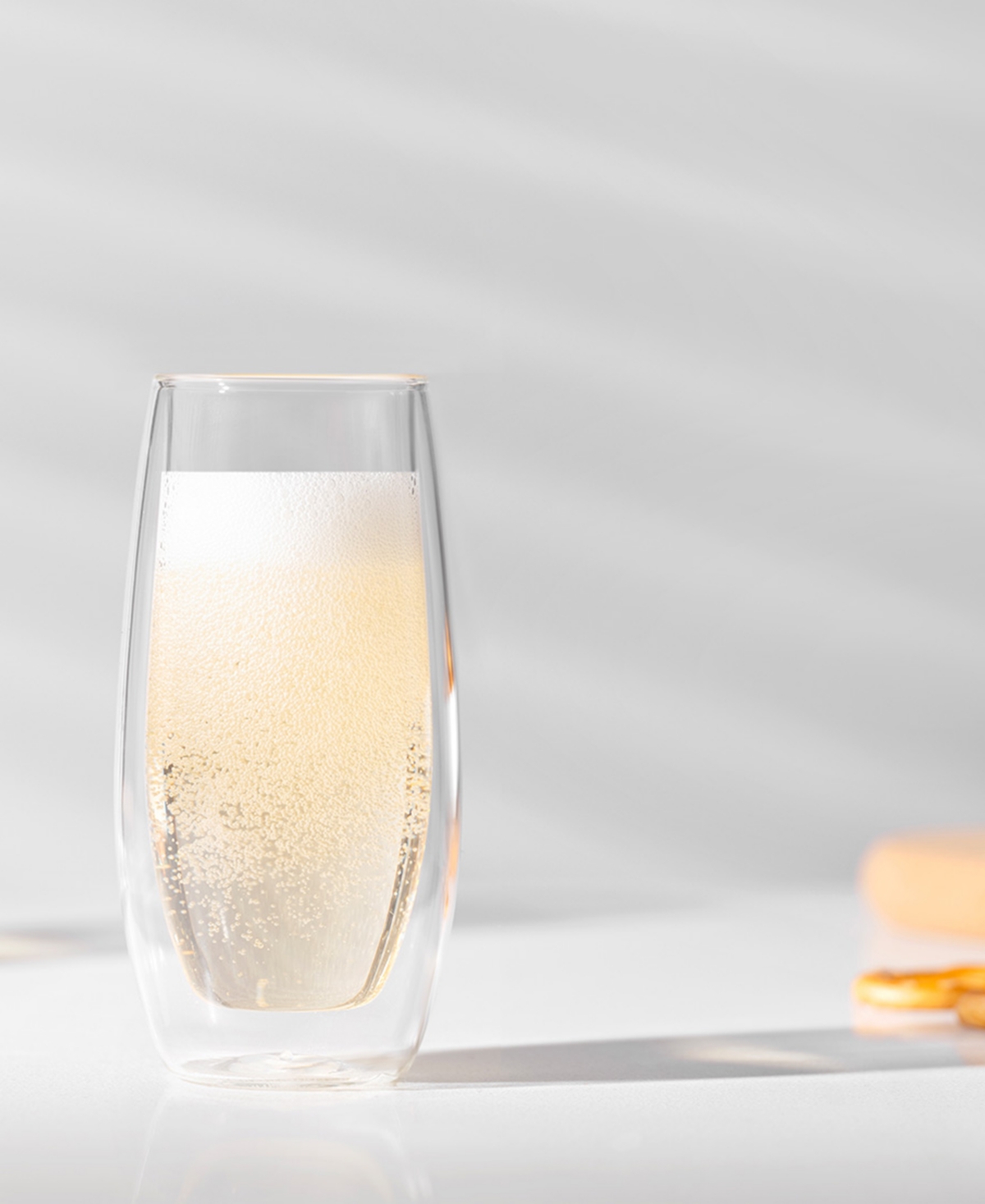 Bodum Skal Double-walled Champagne Glasses, Set Of 2 In Clear