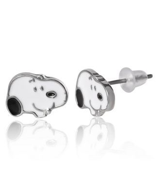 Snoopy Enamel 6 Piece Earring Set, Studs and Hoops