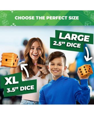 Yardzee, Farkle & 20+ Games - Classic Red Shaker Edition (All Weather) with Red Collapsible Bucket, Lid & Score Cards