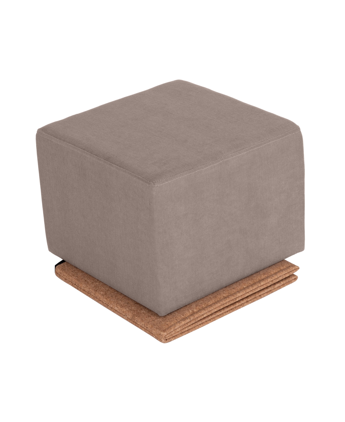 Seville Classics The Vineyard Collection Cork Cube Storage Ottoman In Taupe