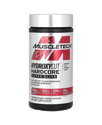 muscletech hydroxycut with l carnitine Hardcore Super Elite - 120 Rapid-Release Thermo Capsules scientific research supplies