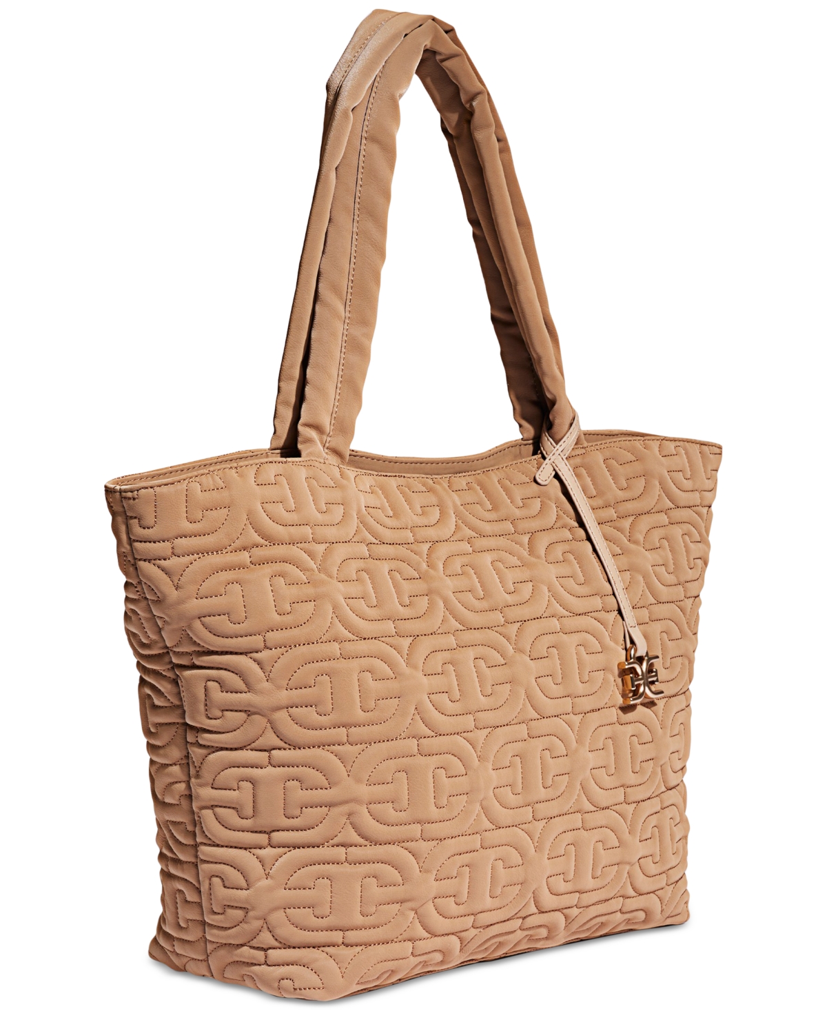 Sam Edelman Ethyl Top Zip Medium East West Tote In Tan