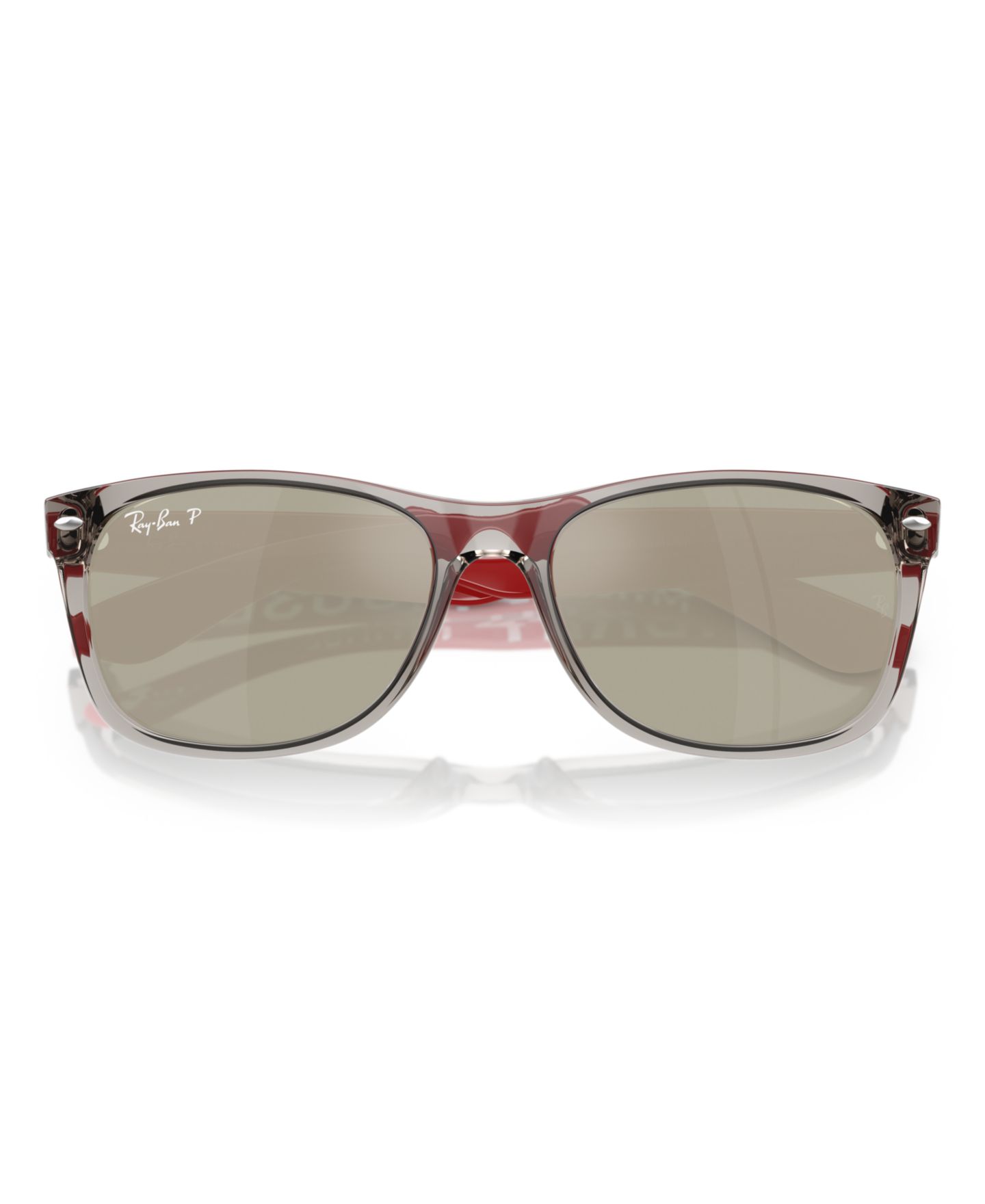 Солнцезащитные очки Ray-Ban Unisex Polarized Disney Sunglasses, New Wayfarer RB2132, цвет: Прозрачный серый — фото 5