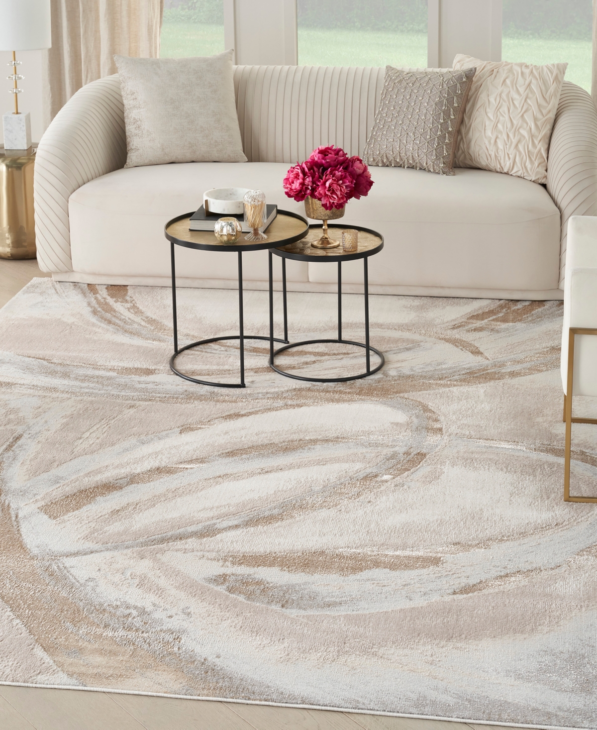Nourison Home Brushstrokes BSK01 7'10"x9'10" Area Rug
