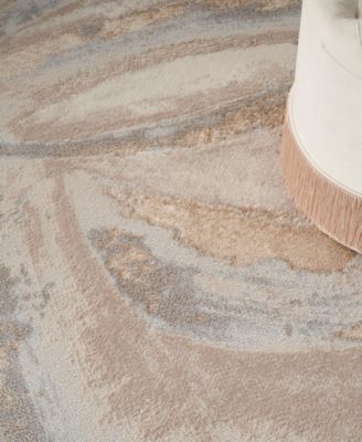 Brushstrokes BSK01 2'2"x7'6" Runner Area Rug