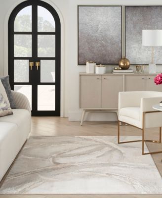 Brushstrokes BSK01 2'2"x7'6" Runner Area Rug