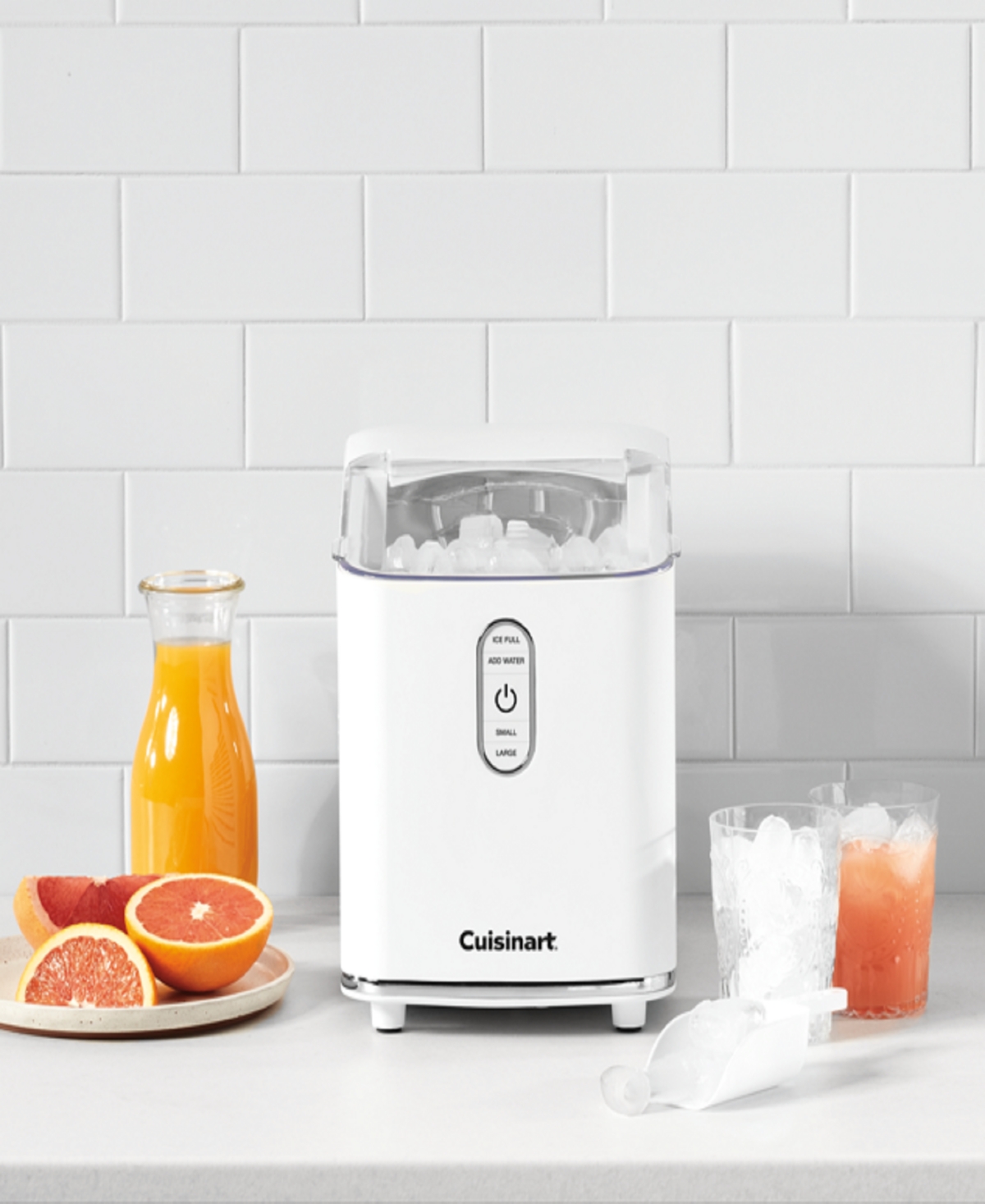 Cuisinart 26 Lbs. Compact Bullet Ice Cube Maker Imc-2 In White