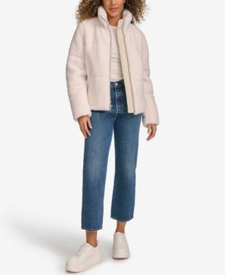 Женская пуховая куртка из шерпа с воротником-стойкой Levi's