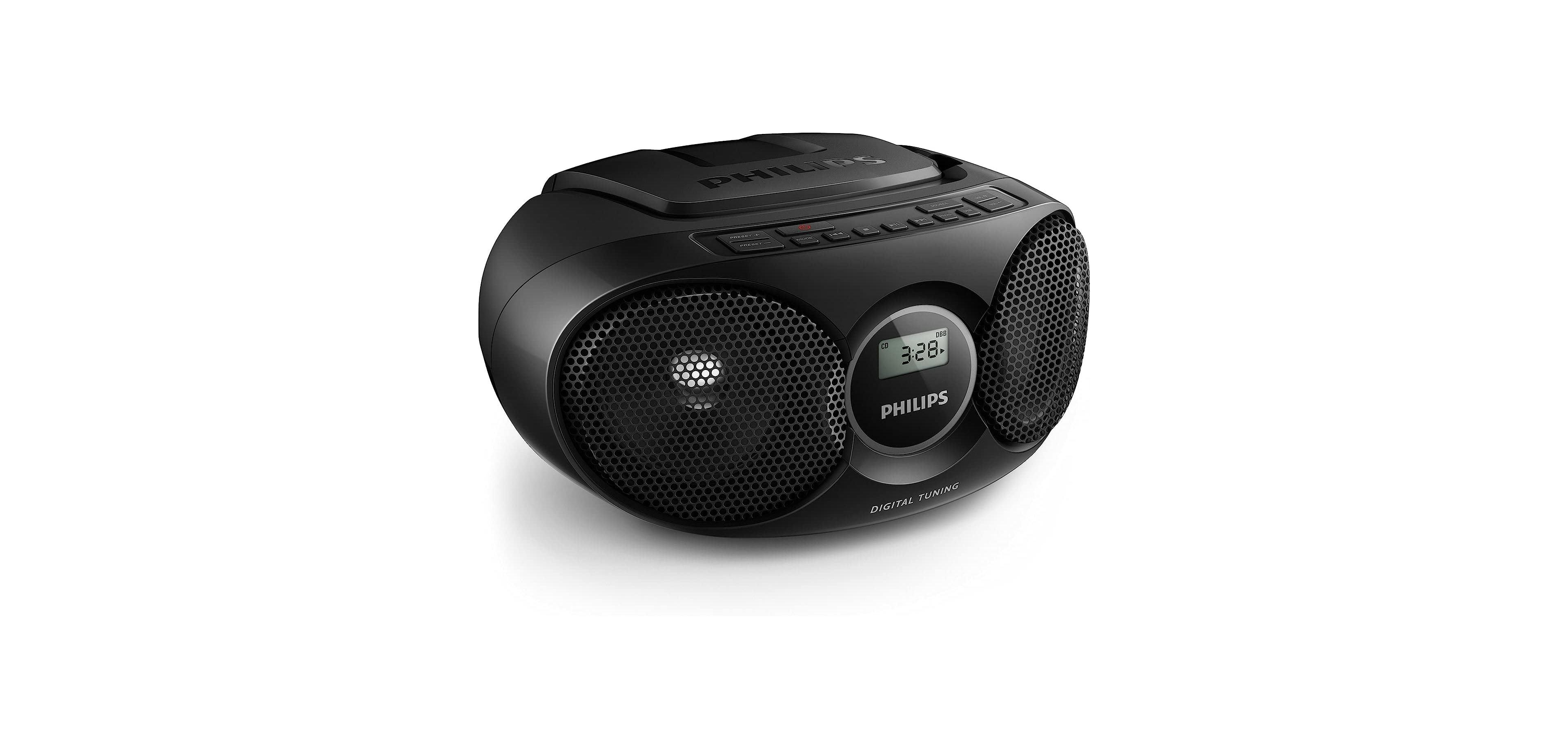 Philips Portable Cd Player Boombox – Dynamic Bass Boost, Fm Radio, Usb, Aux Input, Compact Design, Ac Power, Easy Controls