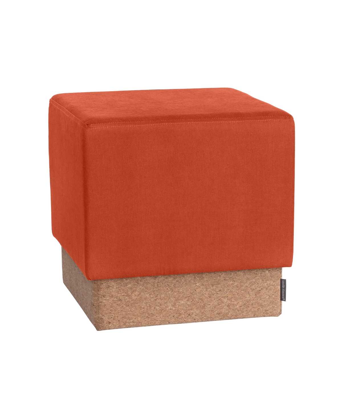 Seville Classics The Vineyard Collection Cork Storage Ottoman In Burnt Sienna