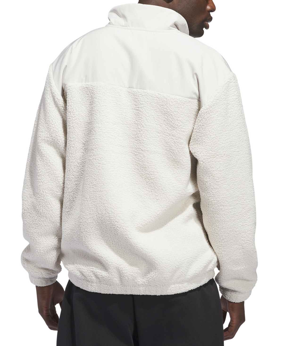 adidas Men's Loose-Fit Full-Zip Fleece Jacket