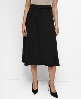 DKNY Women's Cargo-Pocket Midi Skirt Macy's