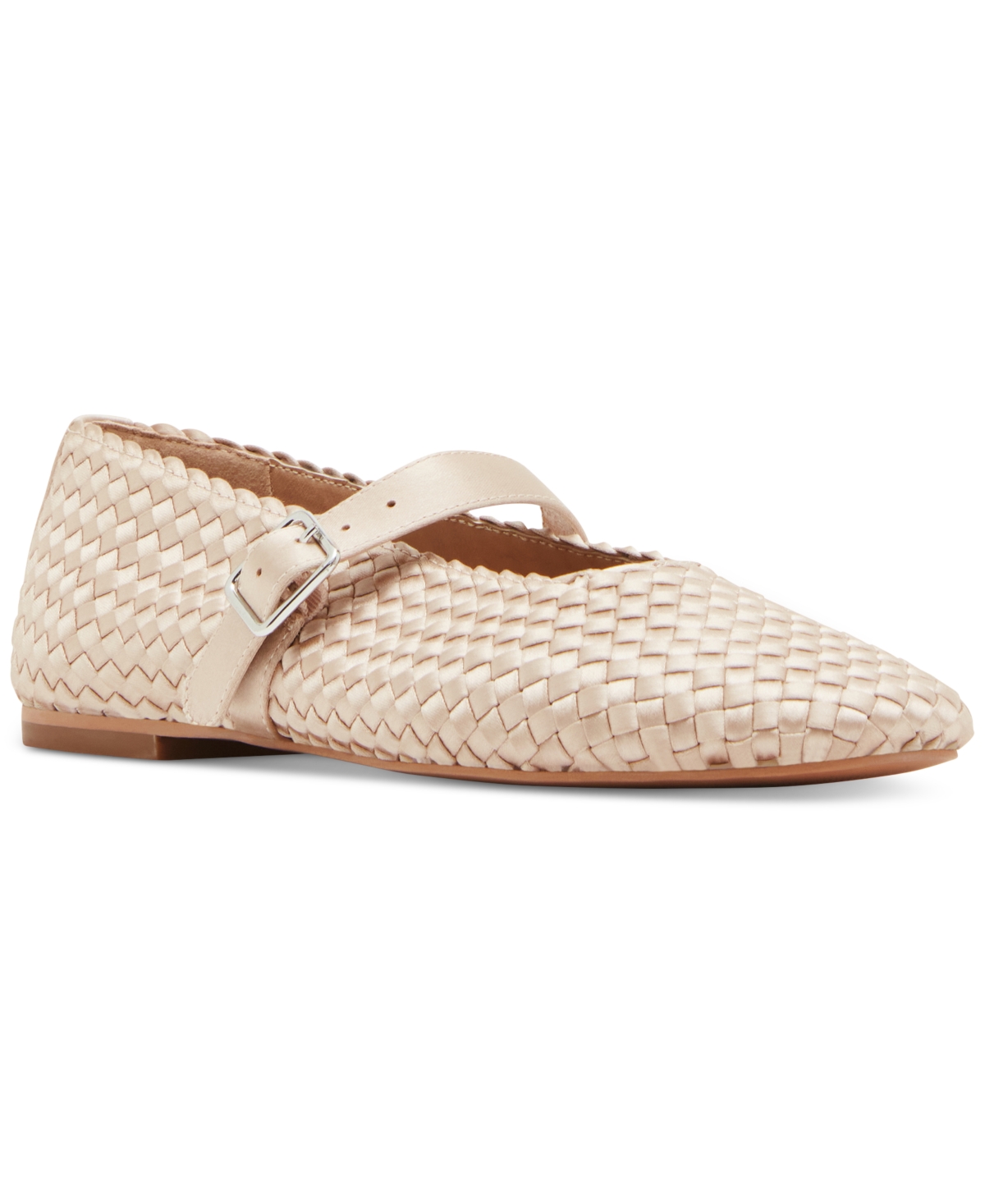 Steve Madden Women's Dreaming-w Woven Mary Jane Flats
