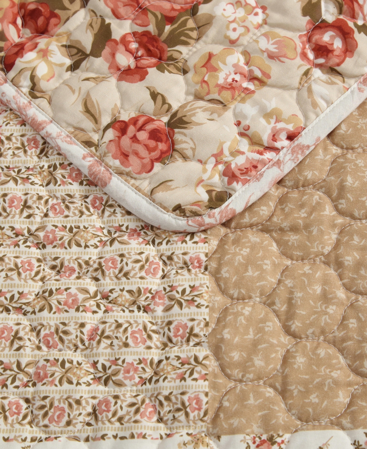 Laura Ashley Harrietta Patchwork Reversible -Pc. Quilt Set
