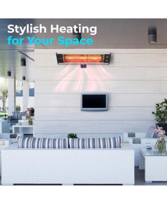 Wall Mounting Patio Heater, 1500W with Remote Control