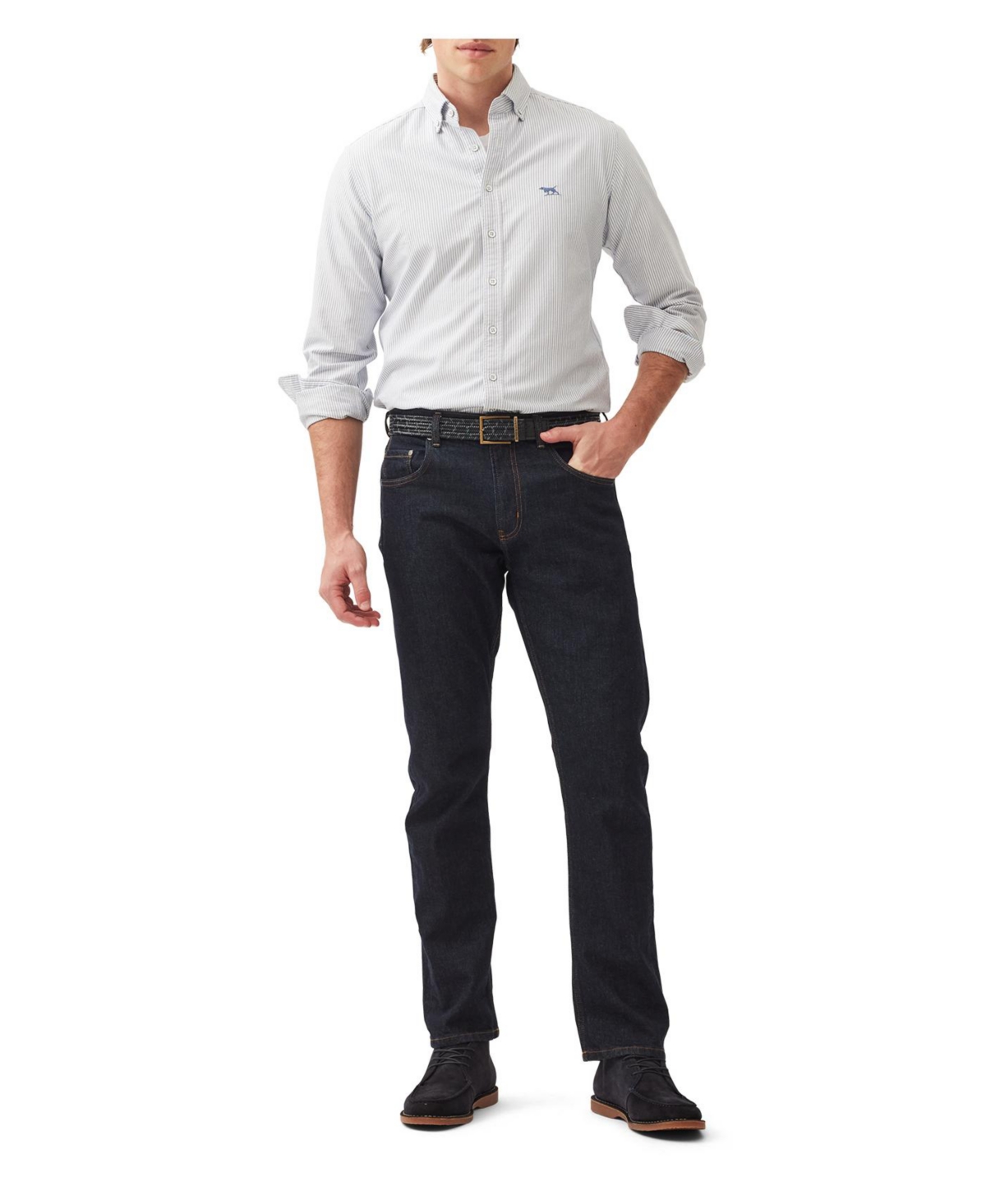 Rodd & Gunn Men's Gunn Oxford Stripe Sports Fit Shirt