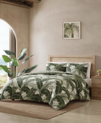 Vintage Palms Reversible 3-Pc. Comforter Set, Full/Queen