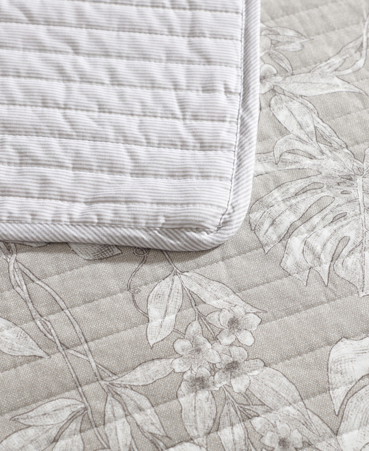 Tommy Bahama Home Jungle Toile Reversible 3-Pc. Quilt Set