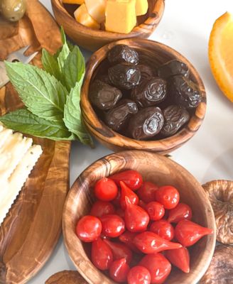 Wooden Spice Bowls, Set of 3 Mini Bowls