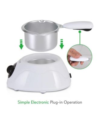 Electric Chocolate Melting Pot Fondue Set, 0.55 lbs Capacity