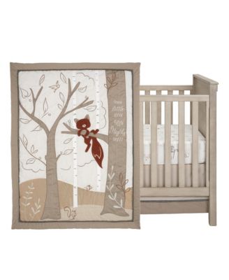 Treetop Fox Woodland Tree Nursery 3-Piece Baby Crib Bedding Set
