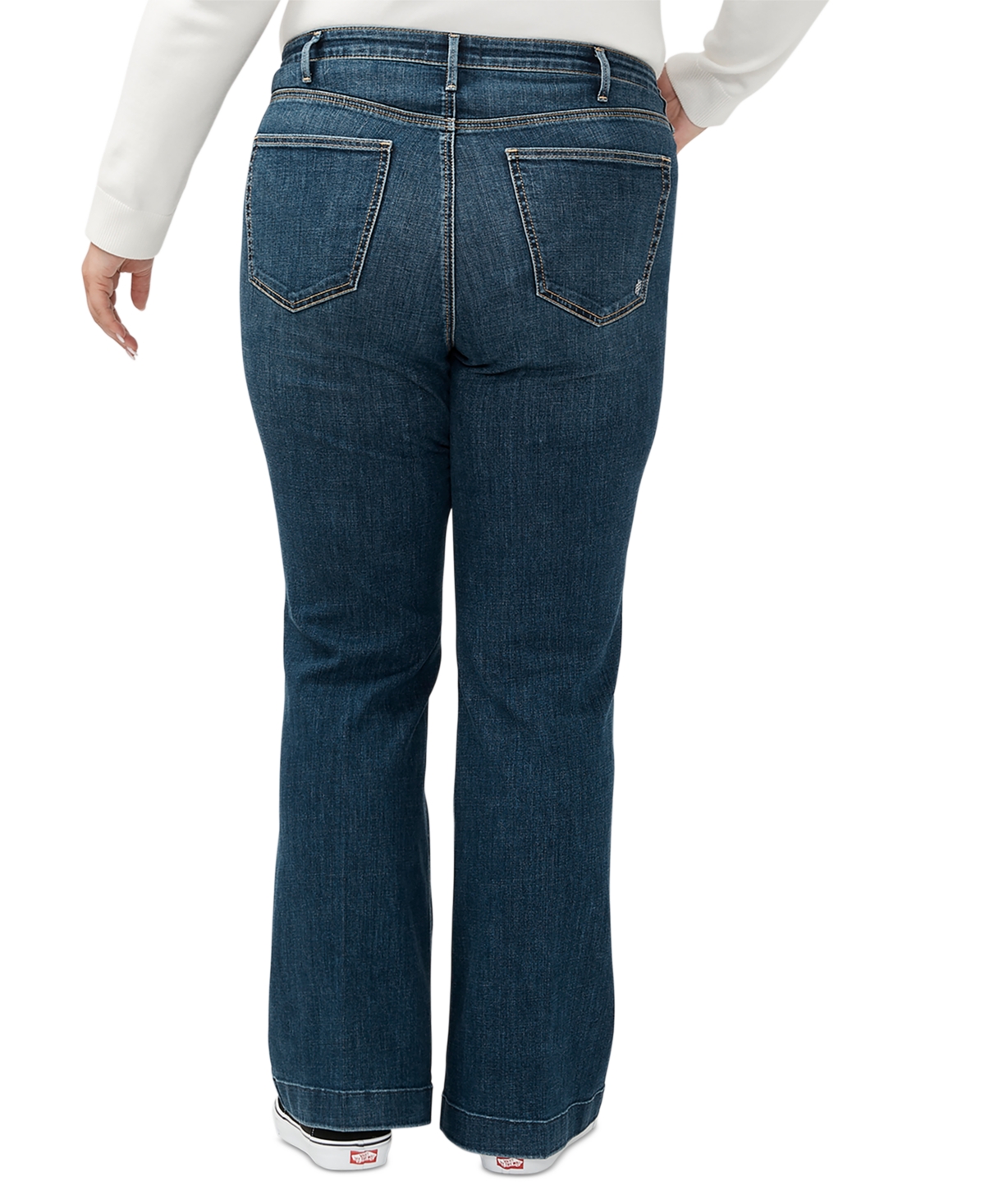 SILVER JEANS CO. PLUS SIZE ISBISTER 70S FLARE JEANS 
