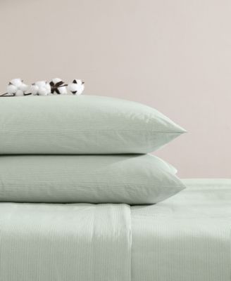 Cotton Percale 4 Piece Sheet Set, King