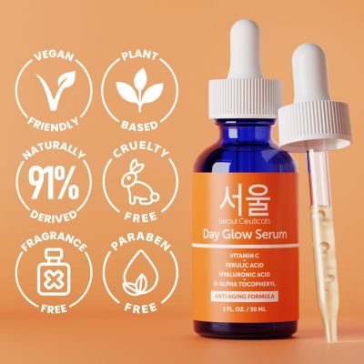 Korean Skin Care Vitamin C Serum Day Glow Serum - Anti Aging Anti Wrinkle K Beauty Skincare