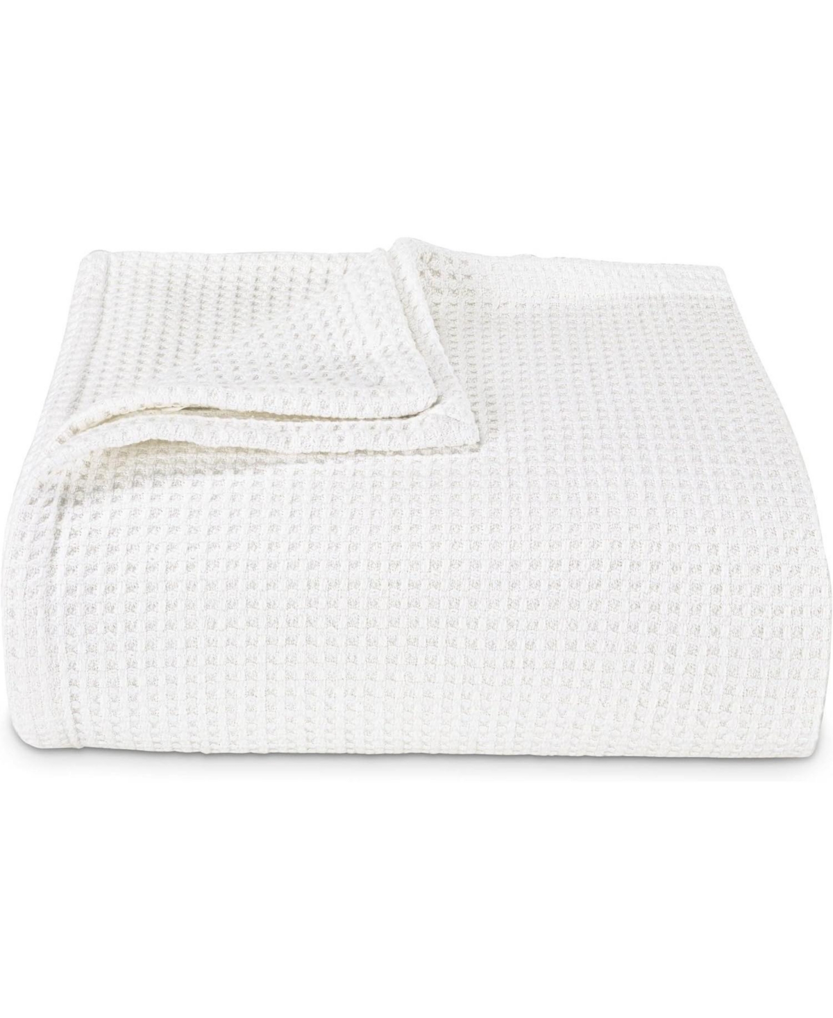 Stone Cottage Waffle Weave Blanket, - White