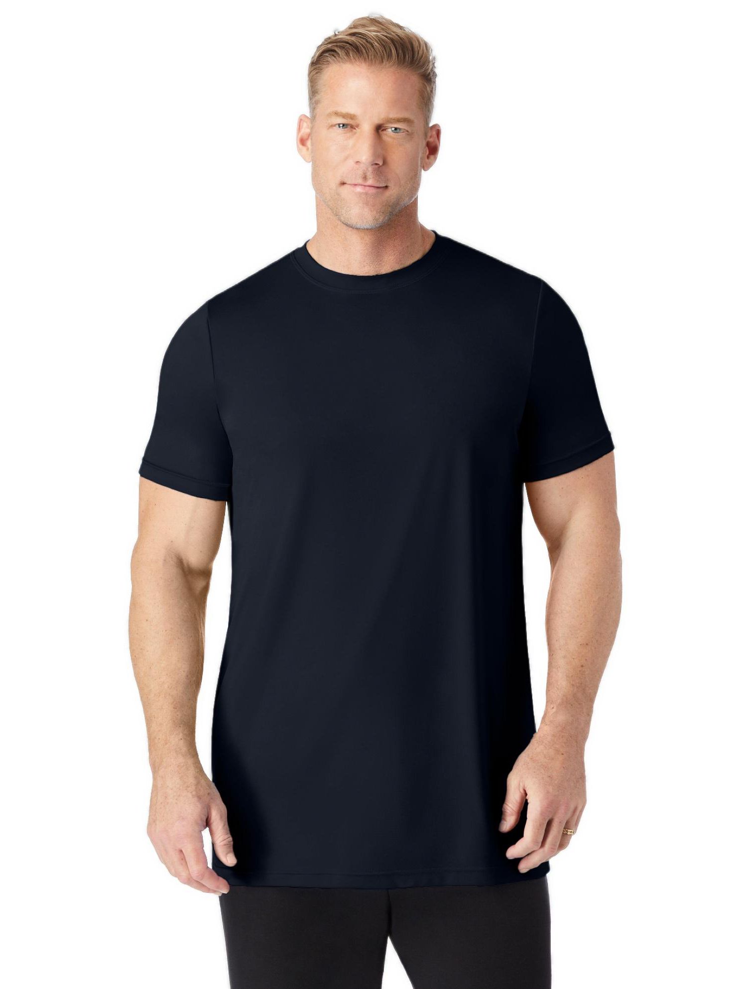 Men's No Sweat Longer-Length Short Sleeve Crewneck Tee