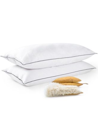 Soft and Silky Cotton Kapok 2-Pack Pillows, King