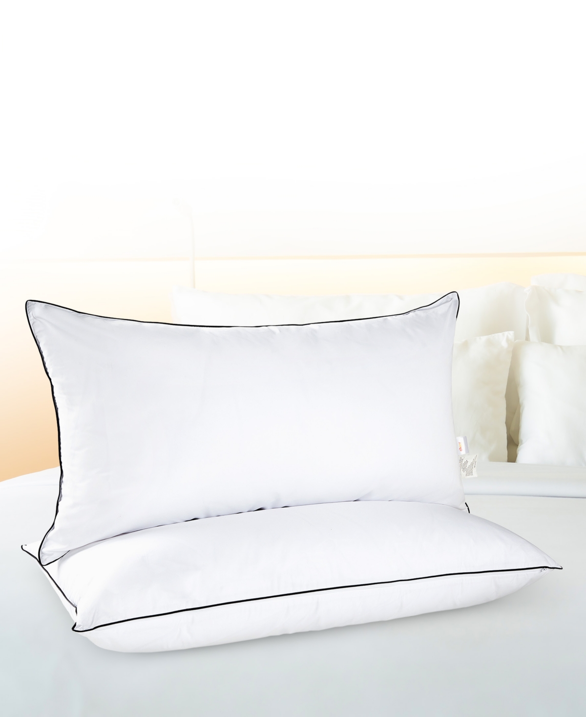 Cheer Collection Adjustable Layer Soft 2-pack Pillows, Standard/queen In White