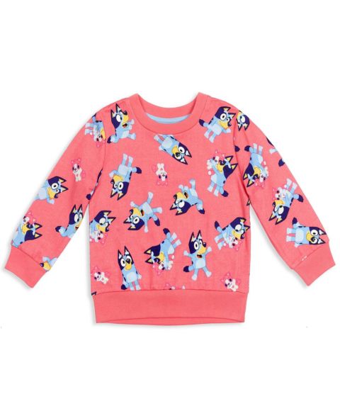 Толстовка Bluey Bingo Sweatshirt to для девочек, цвет: Розовый