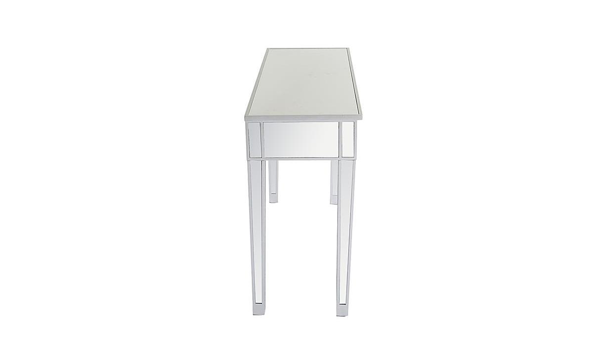 Slickblue Mirrored Makeup Vanity Table Desk for Women Elegant Design with 2 Drawers