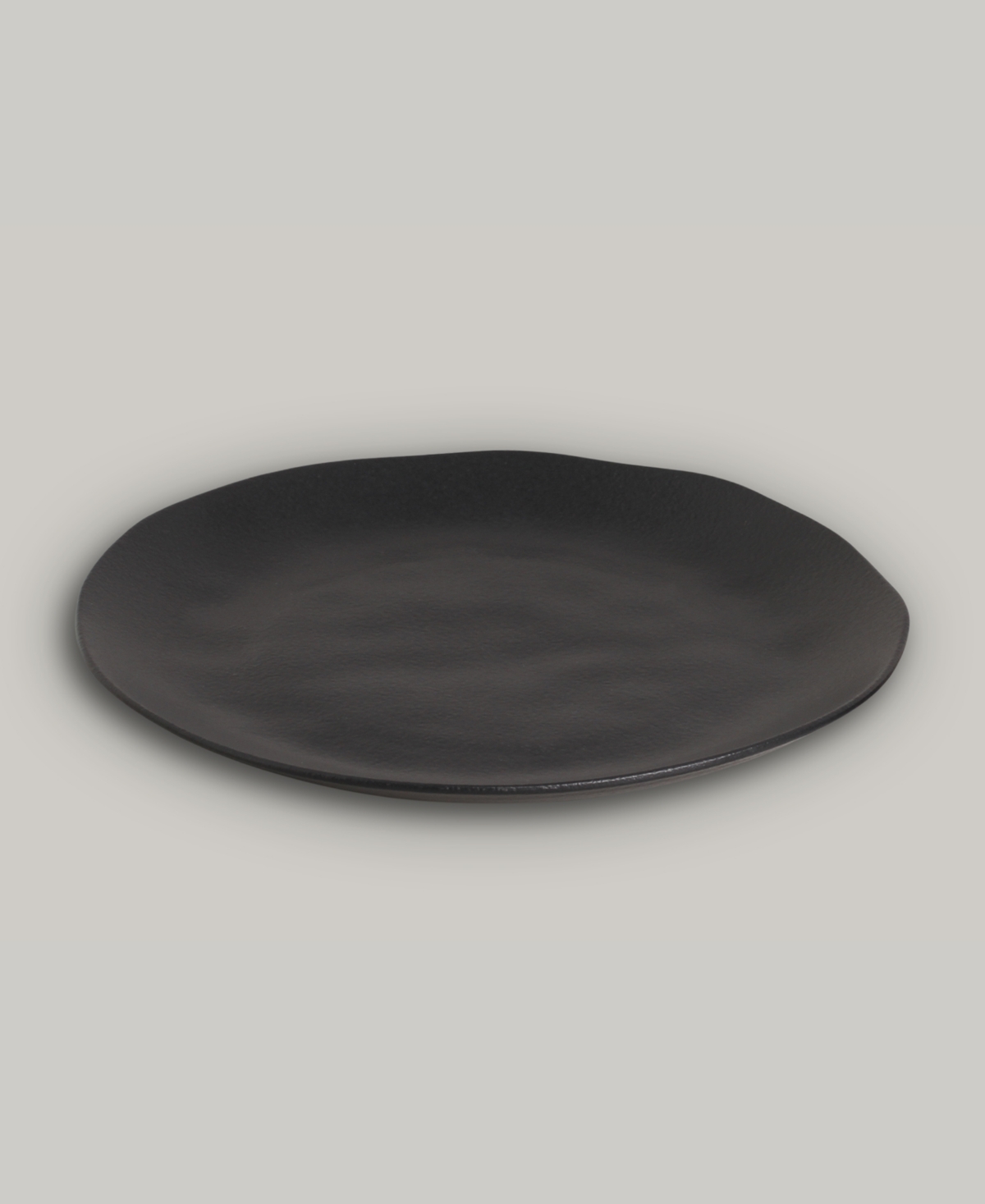 Porto Brasil Stoneware Dinner Plates, Set Of 6 In Matte Black