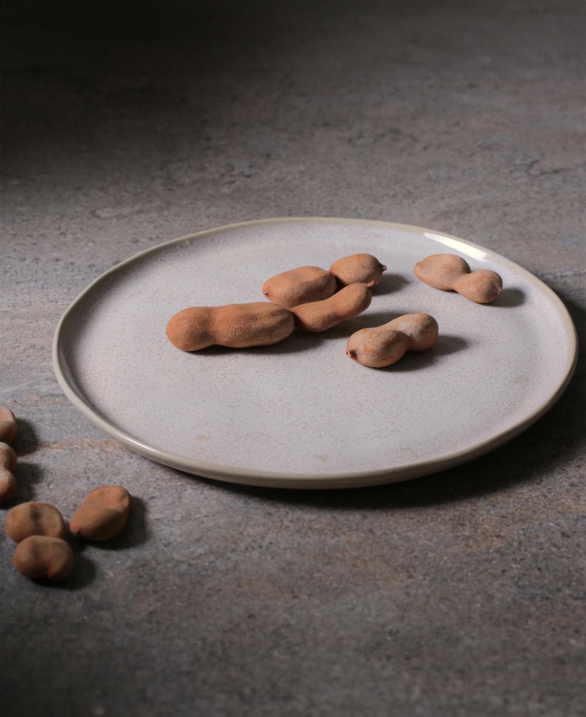 Shop Porto Brasil Stoneware Dinner Plates, Set Of 6 In Latte