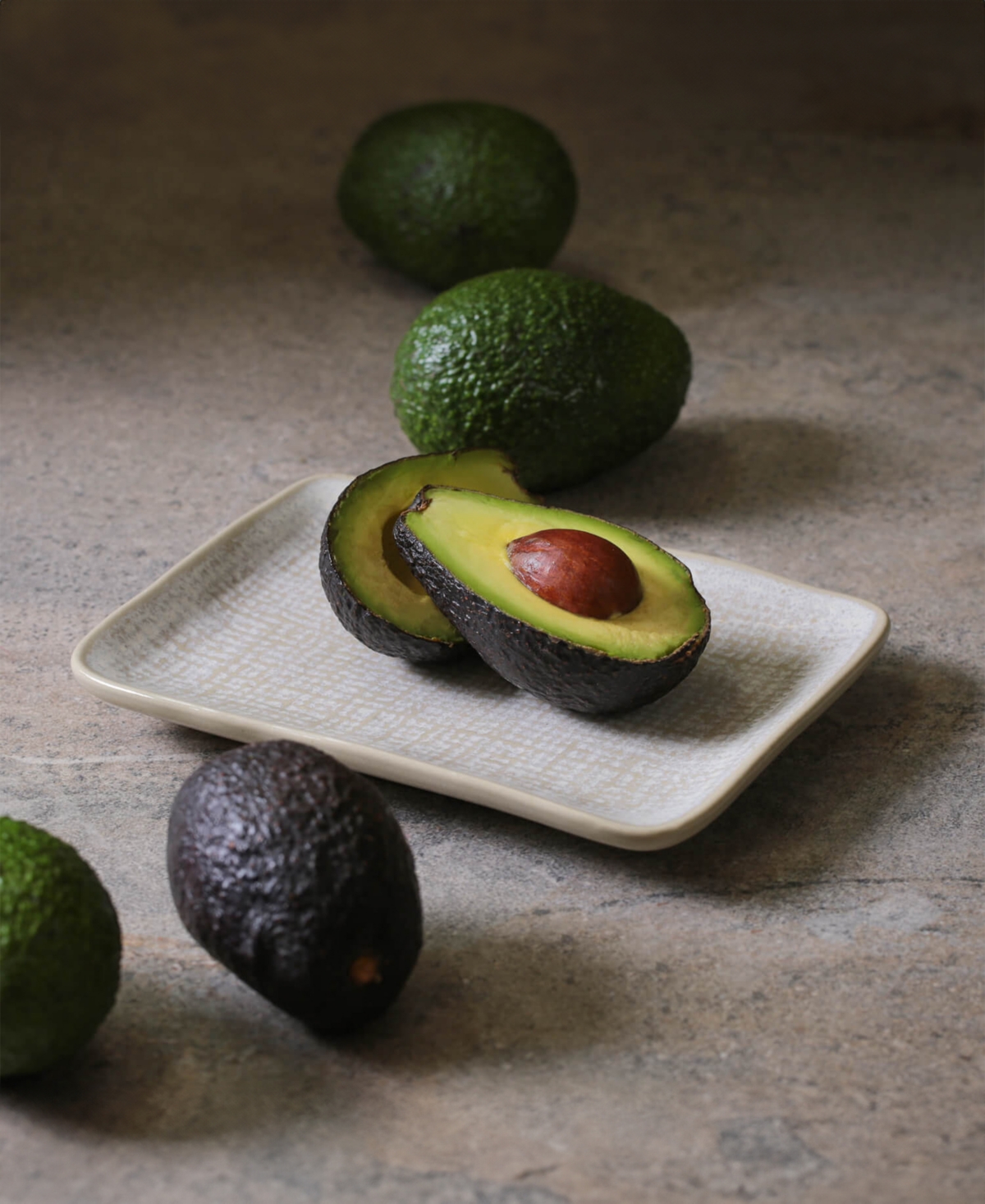 Porto Brasil 7" Stoneware Rectangular Juta Platters, Set Of 4 In Latte