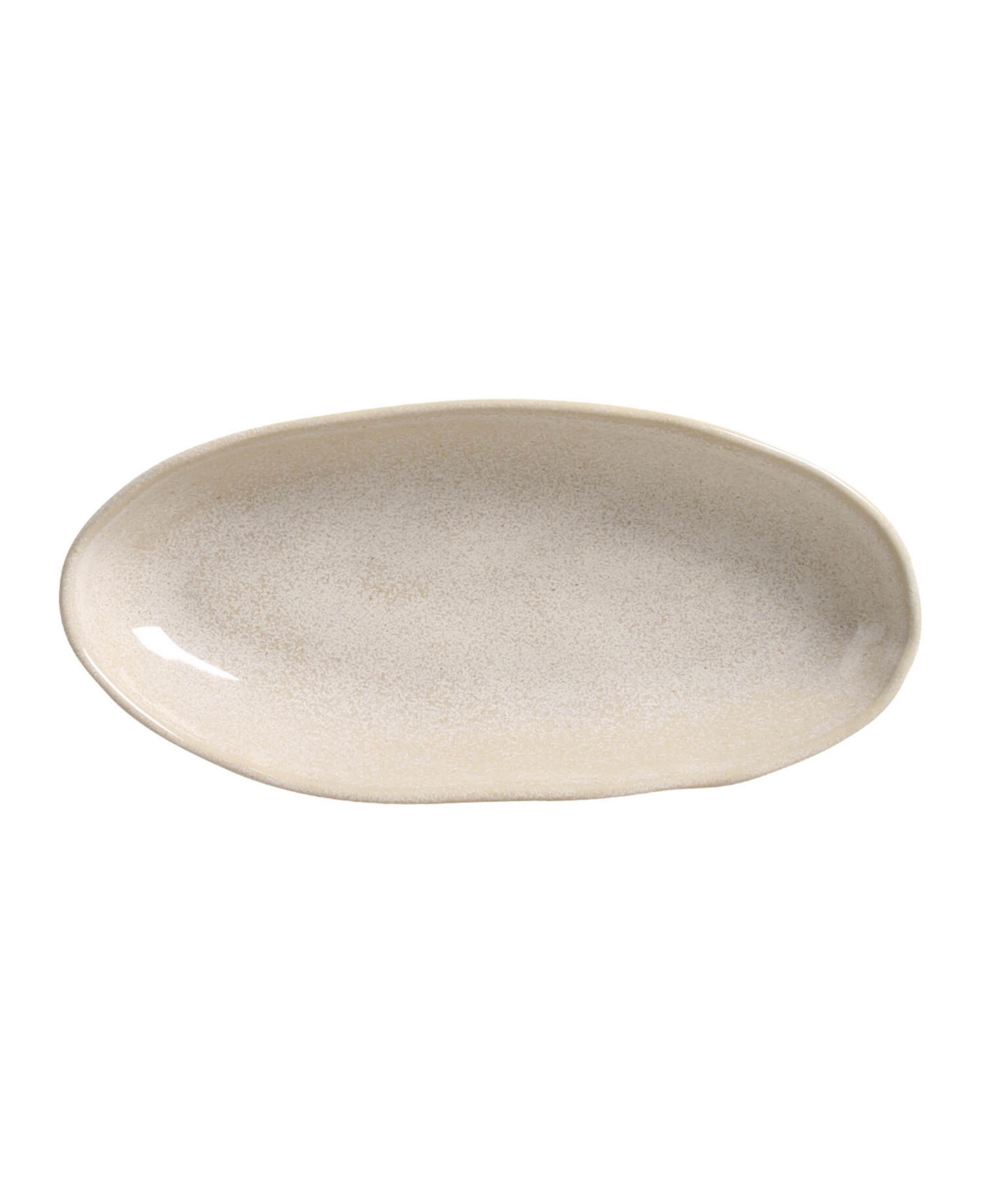 Porto Brasil Stoneware Large Deep Oval Platters, Set Of 4 In Latte
